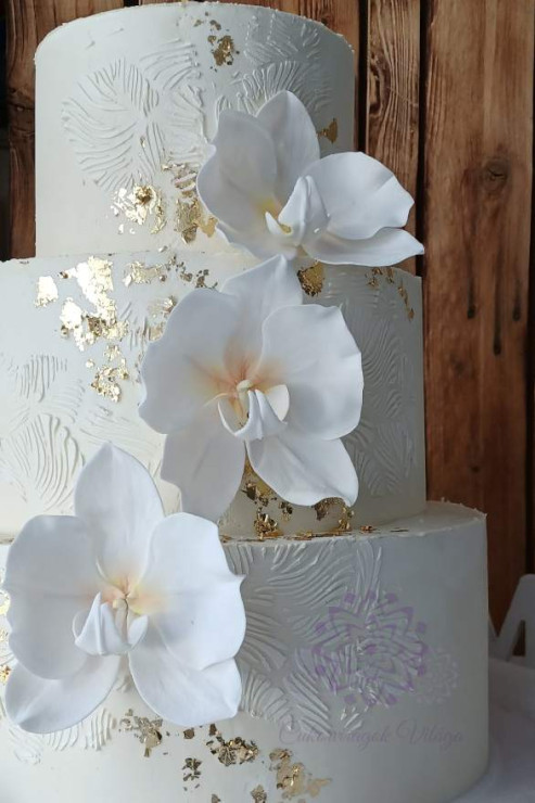 Lepke Orchidea Szerelem – Esküvői Cukorvirág Dekoráció - Cukorvirágok Világa